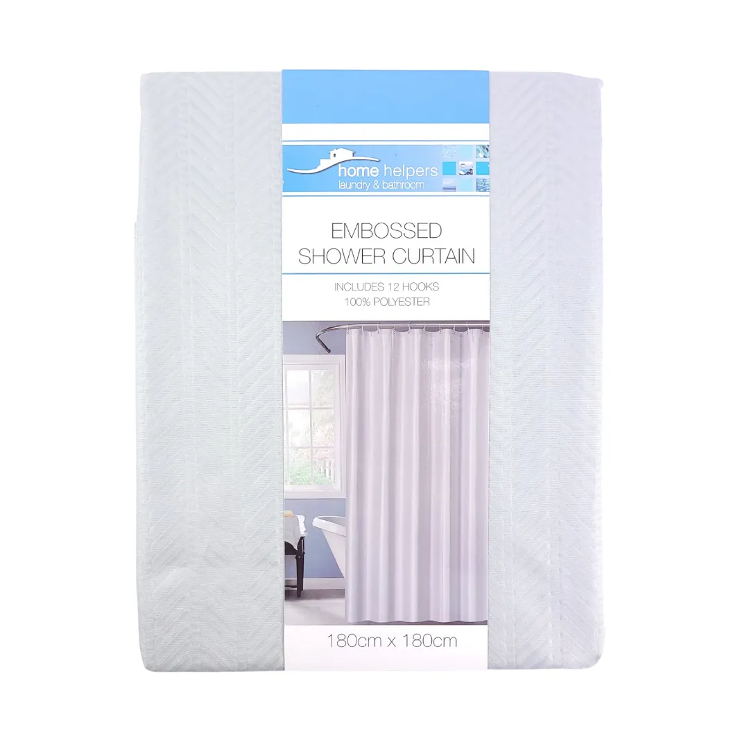 Microfibre 100% Polyester Shower Curtain