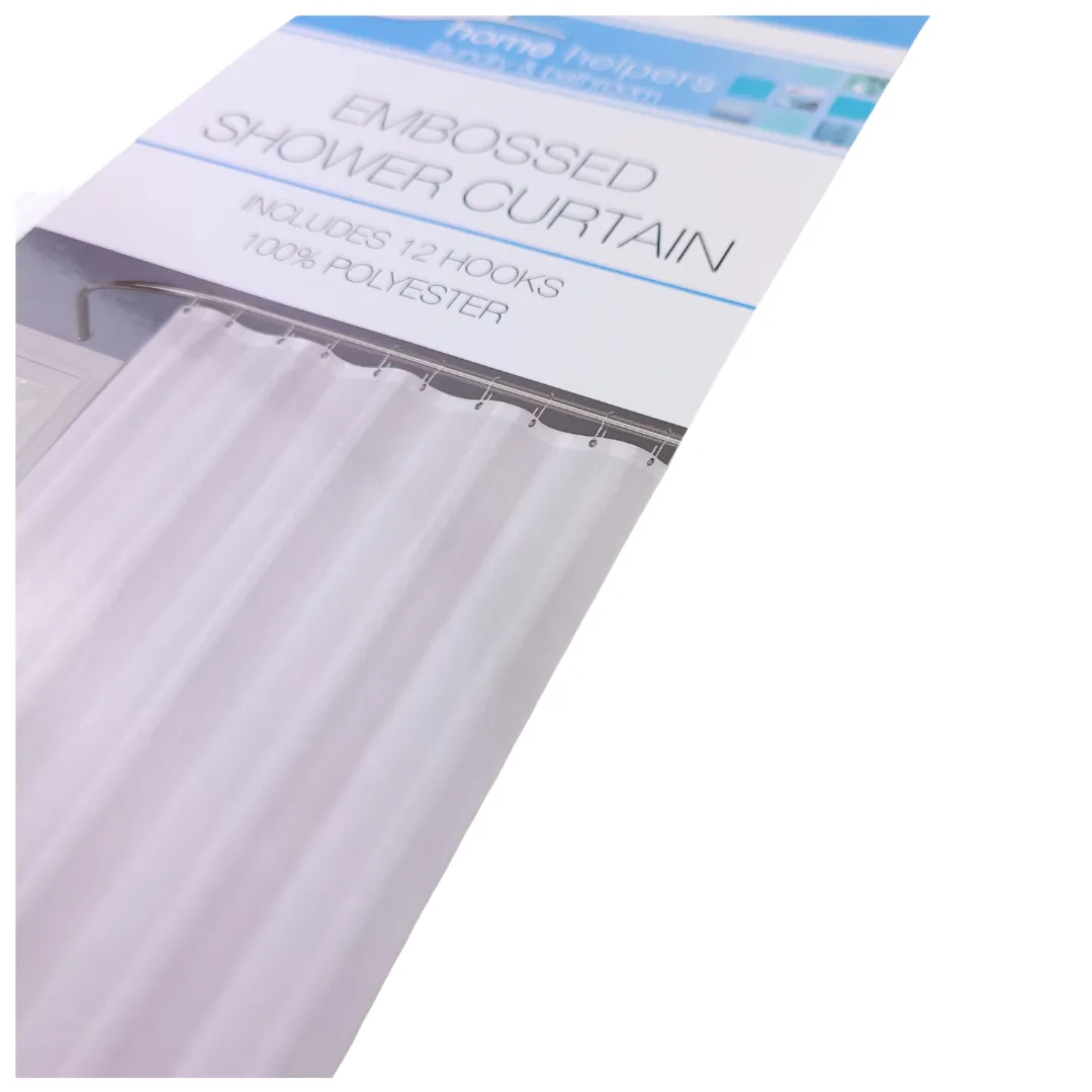 Microfibre 100% Polyester Shower Curtain