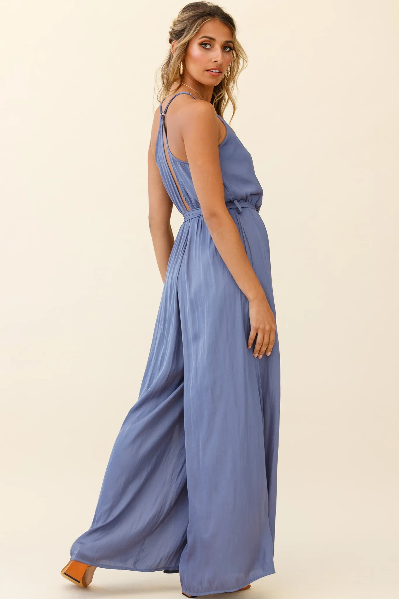 Miso Wide-Leg Cami Jumpsuit Midnight Blue