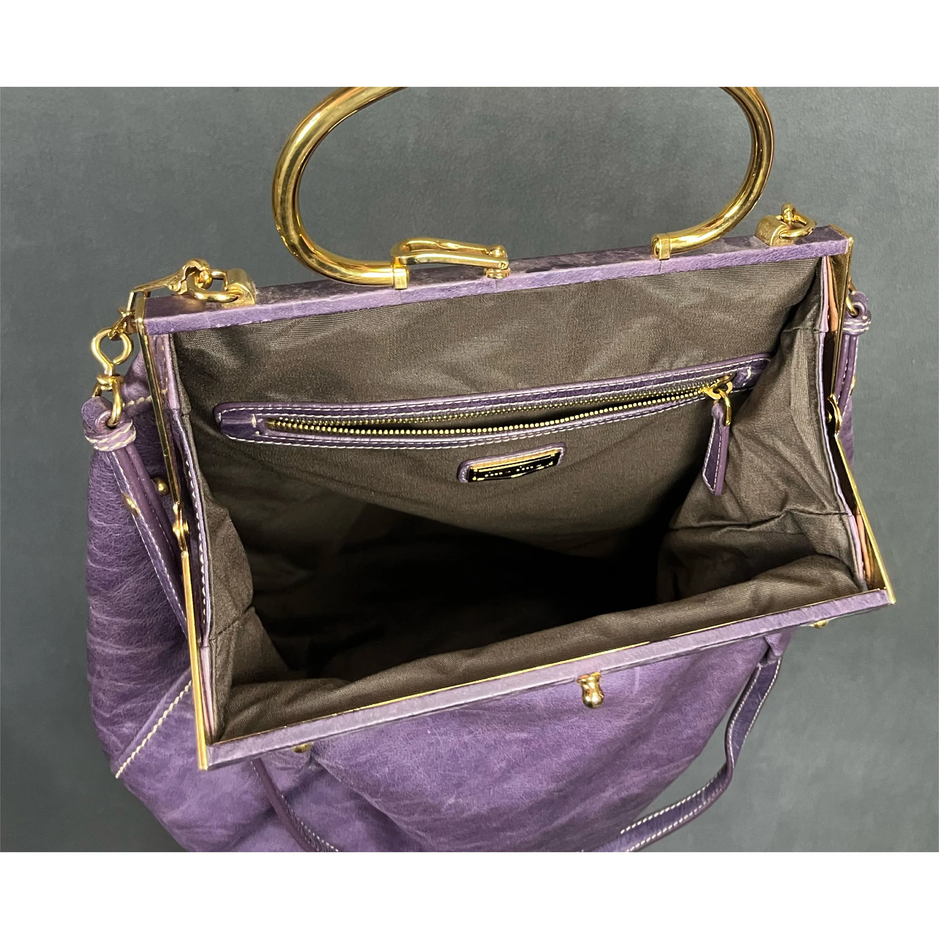 Miu Miu purple leather bag