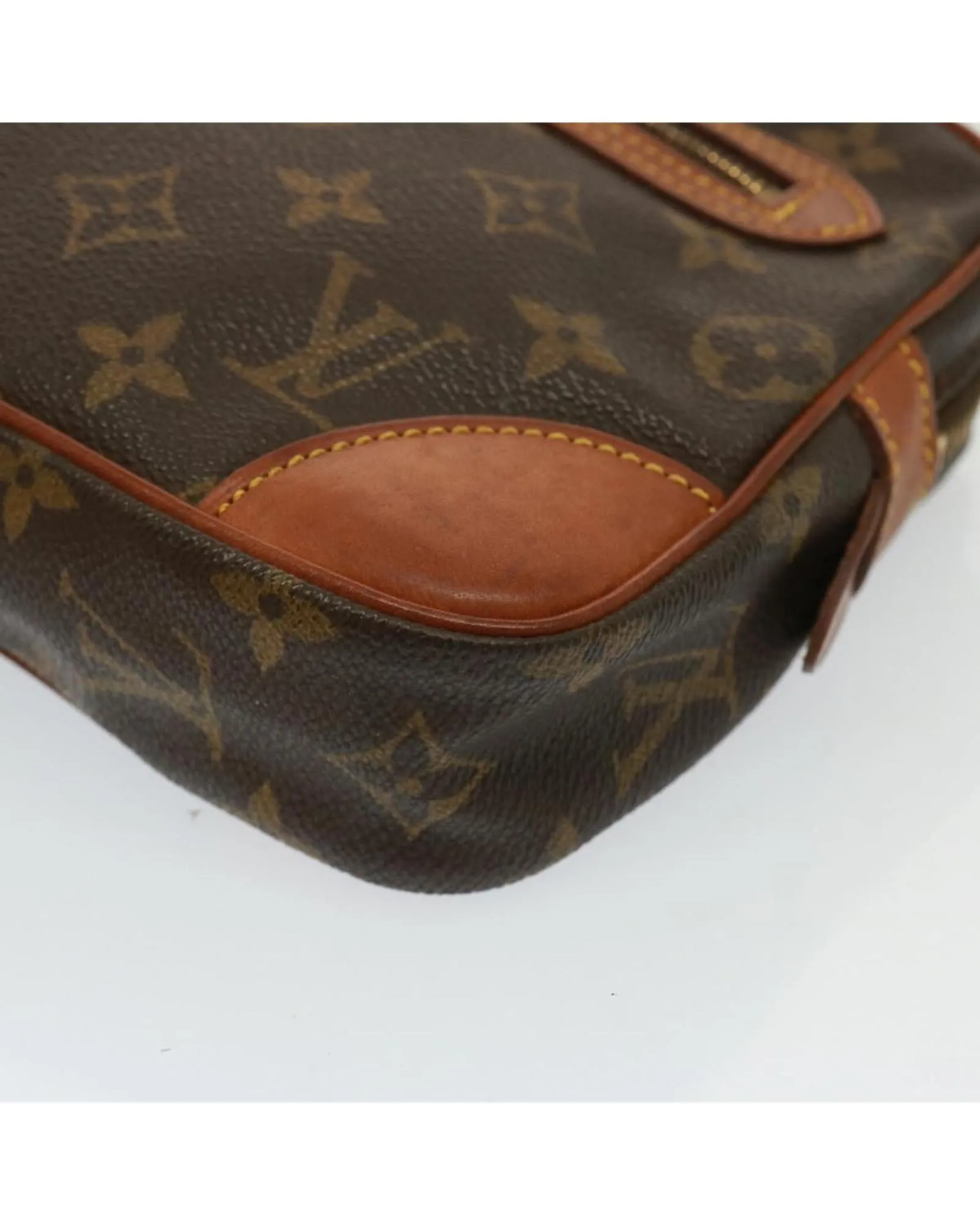 Monogram Canvas Clutch Bag with Wrist Strap