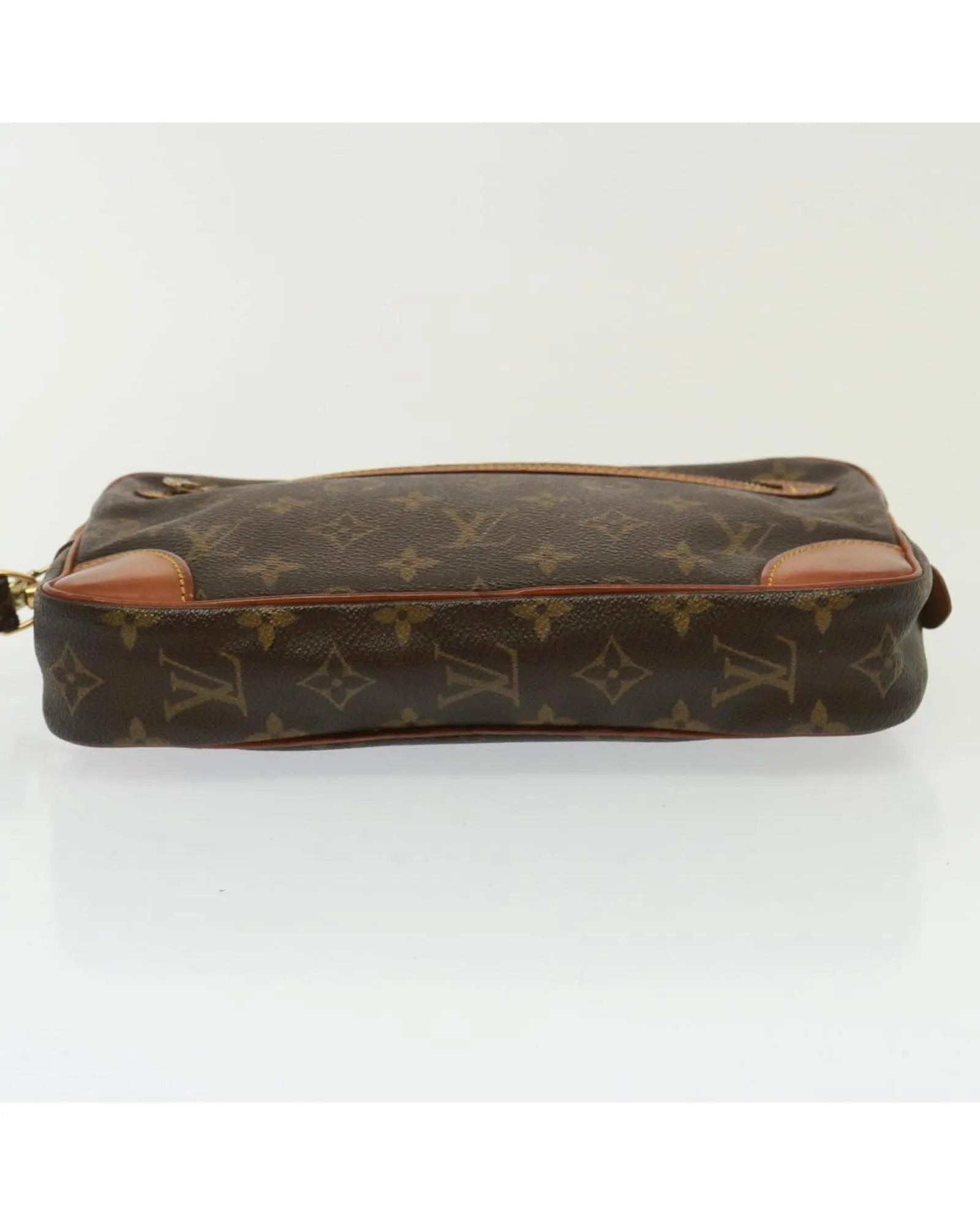 Monogram Canvas Clutch Bag with Wrist Strap