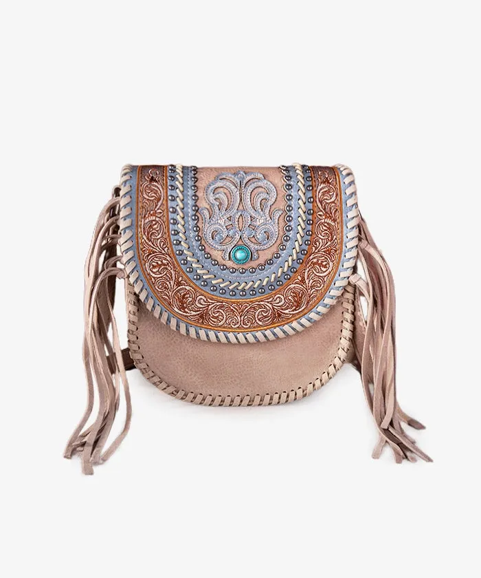 Montana West Fringe Concho Crossbody