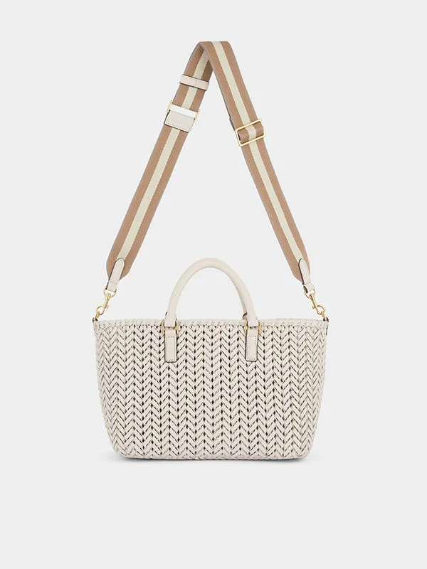 Neeson Small Pocket Tote in Chalk with Circus