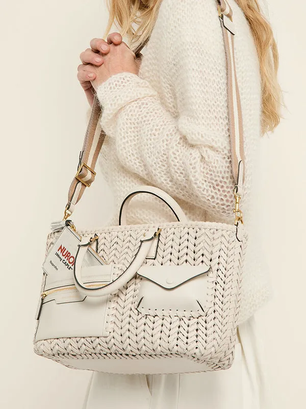 Neeson Small Pocket Tote in Chalk with Circus