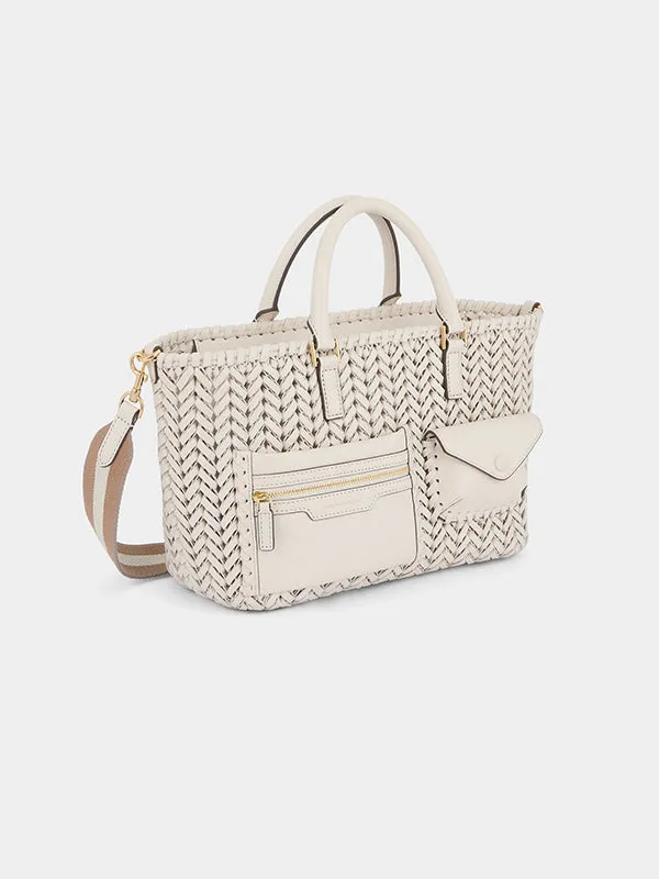 Neeson Small Pocket Tote in Chalk with Circus