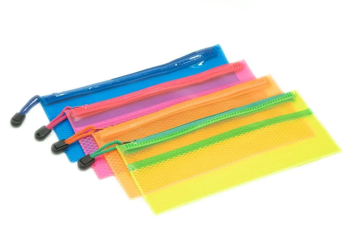 Neon Netting PVC Pencil Case