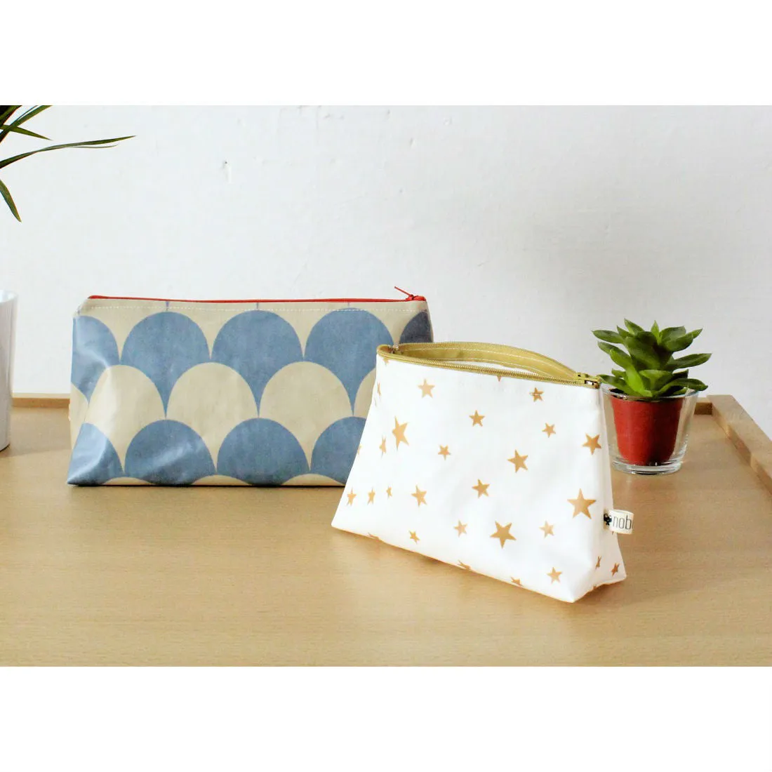 Nobodinoz Pencil Case Capri Mustard Stars