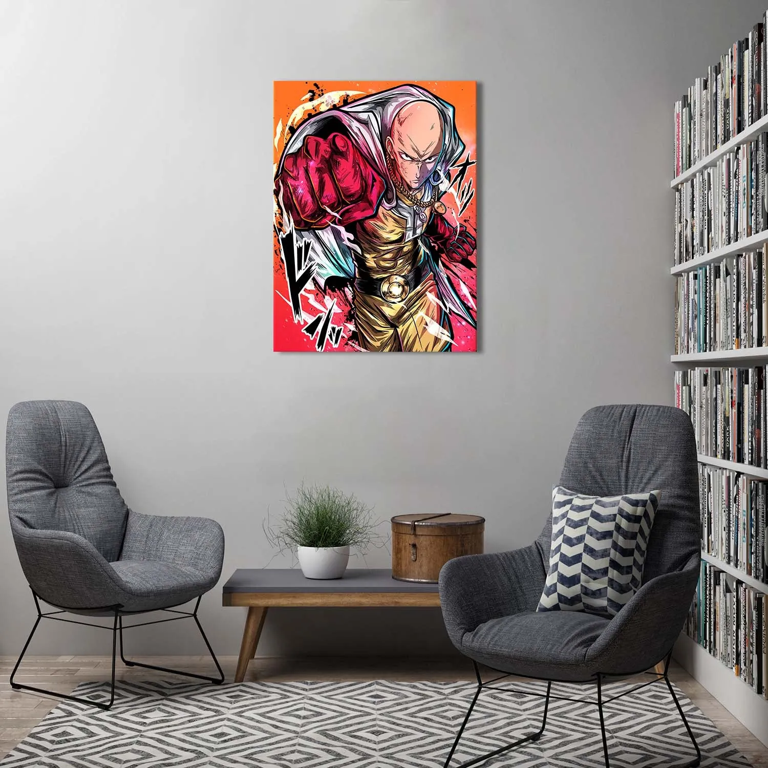 One Punch Hero Canvas Wall Art