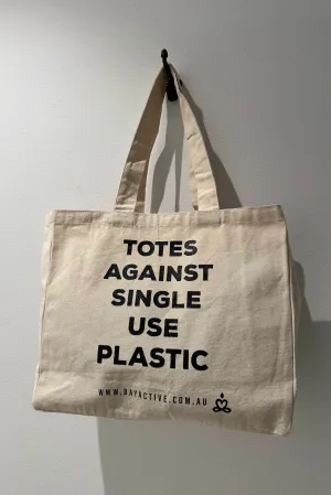 Organic Cotton - Natural - Totes Against Single Use Plastic Bag