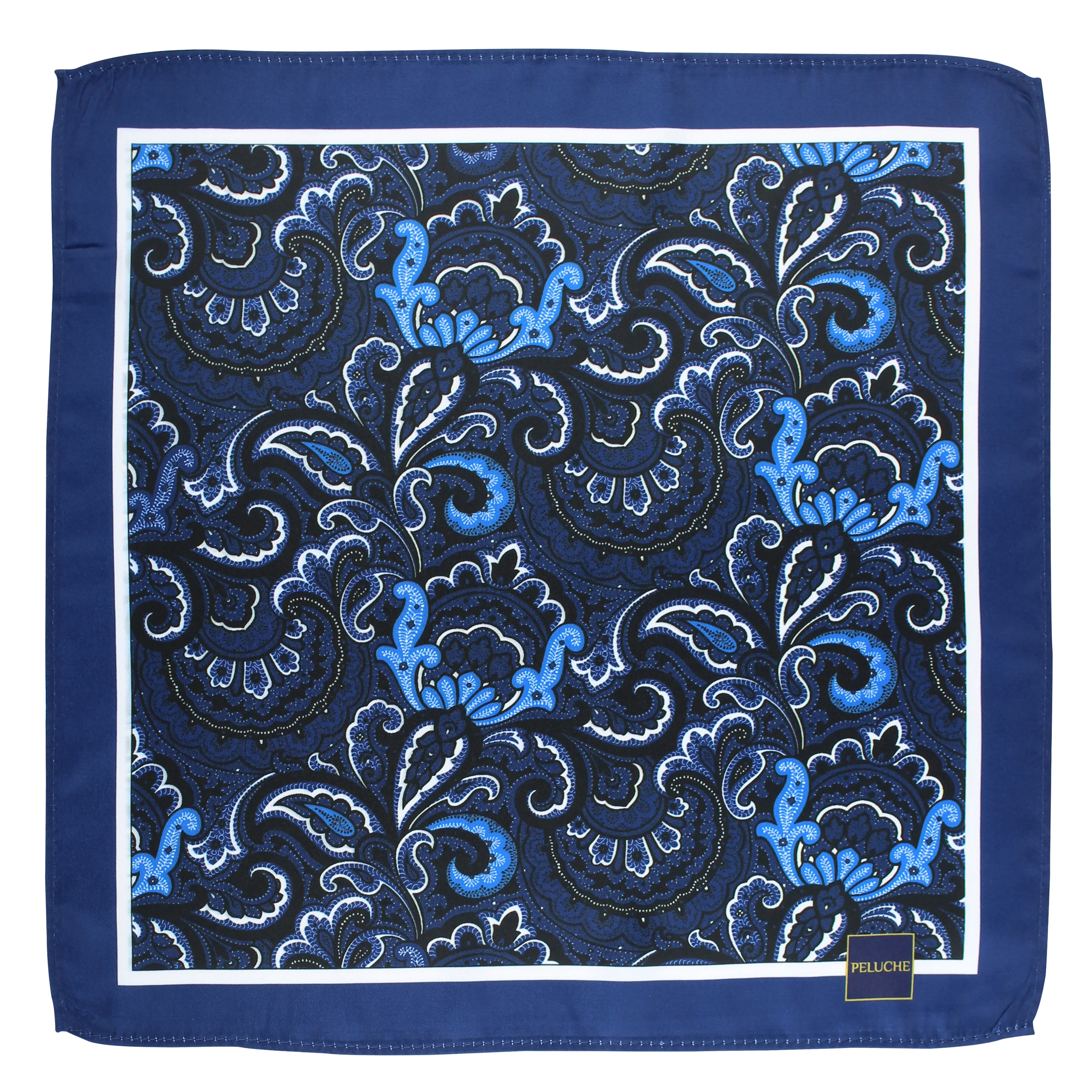 Peluche Alluring Floral Abstract Pocket Square For Men