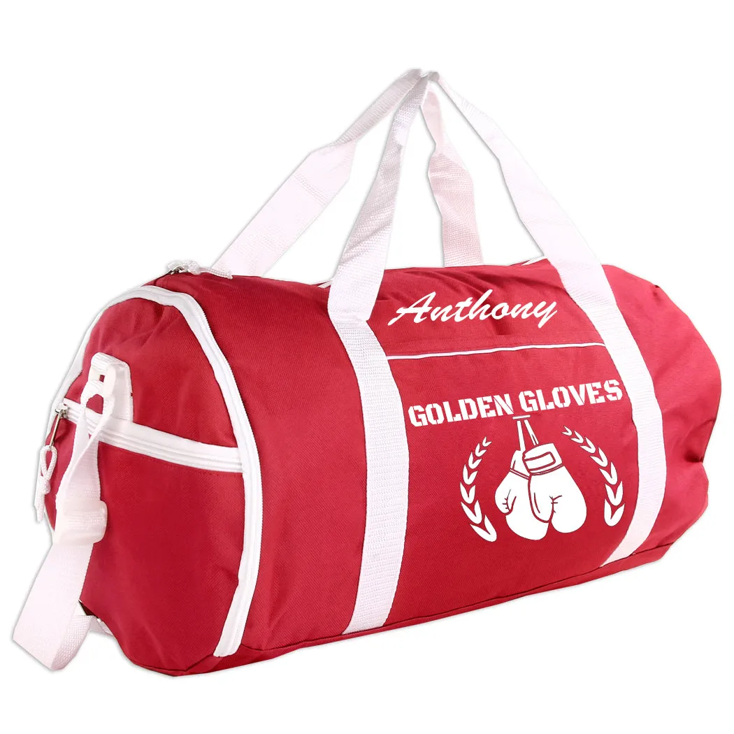 Personalized Sport/Gym Roll Duffel Bag - Boxing (Available in 4 Colors)