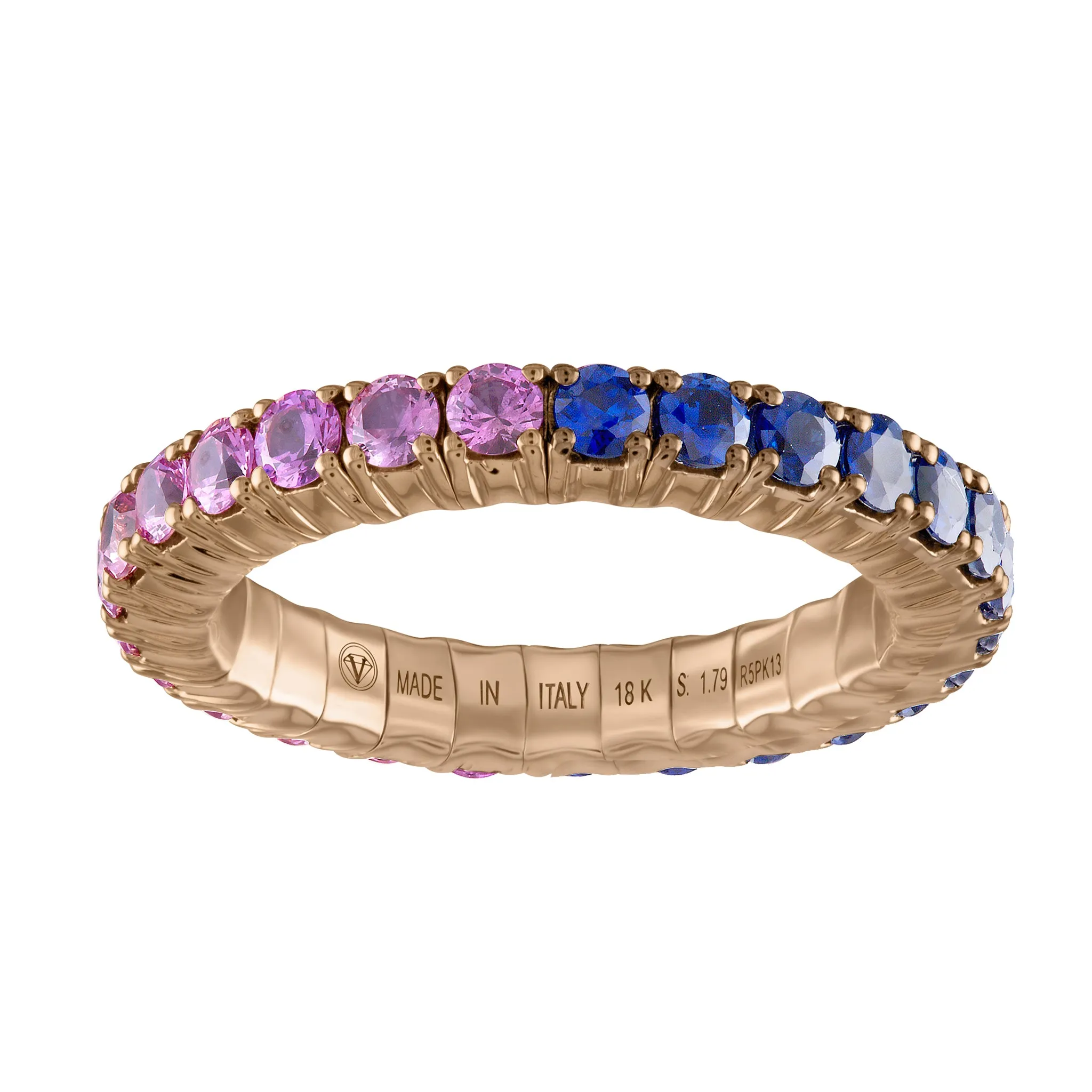 Pink & Blue Sapphires · Duet Rings