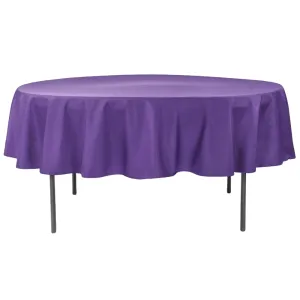 Polyester 90" Round Tablecloth - Purple