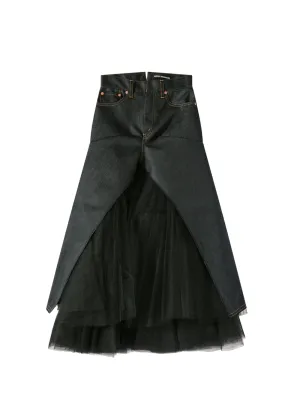 Polyester Denim Skirt