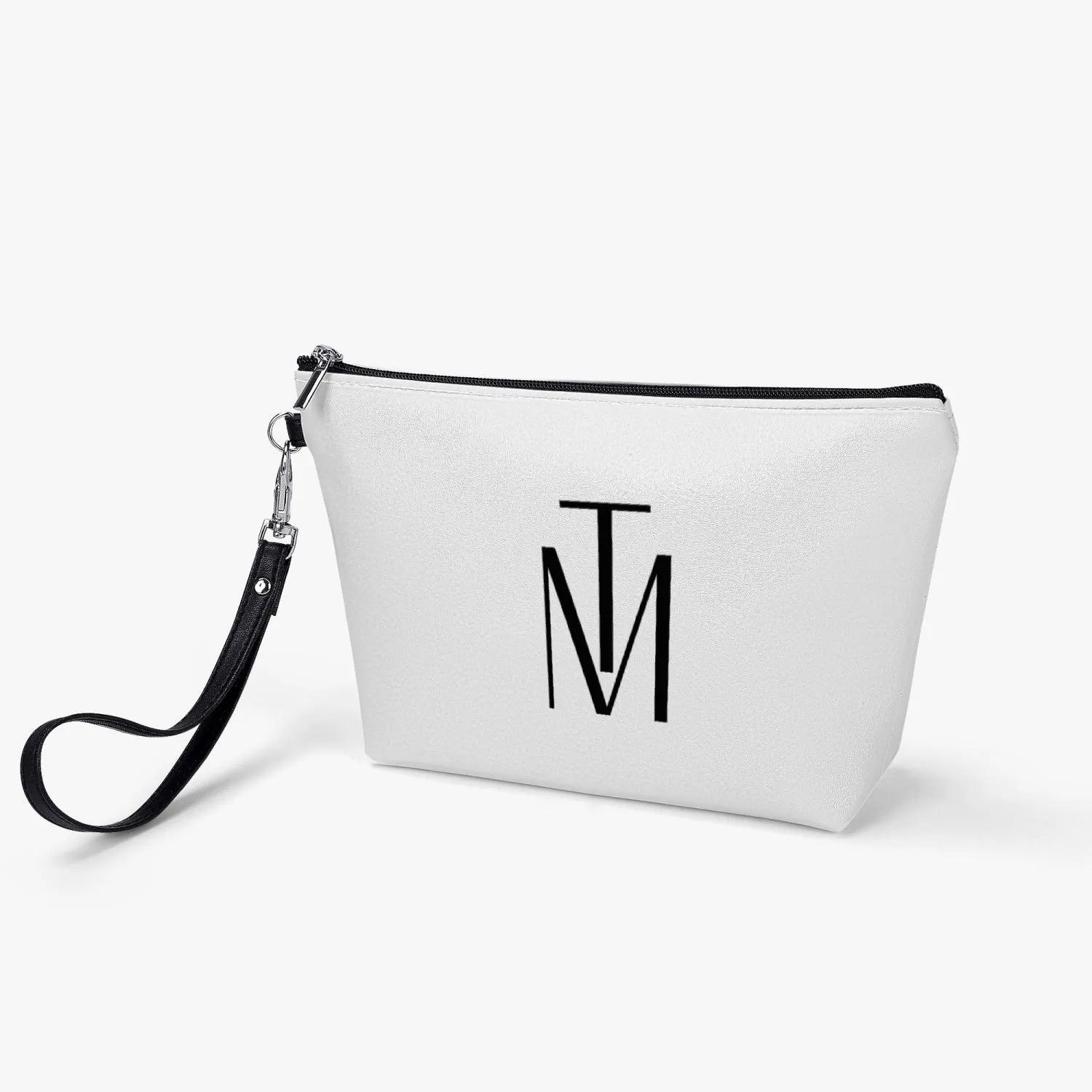 Purse Cosmetic Leather Bag TM Edition White and Black