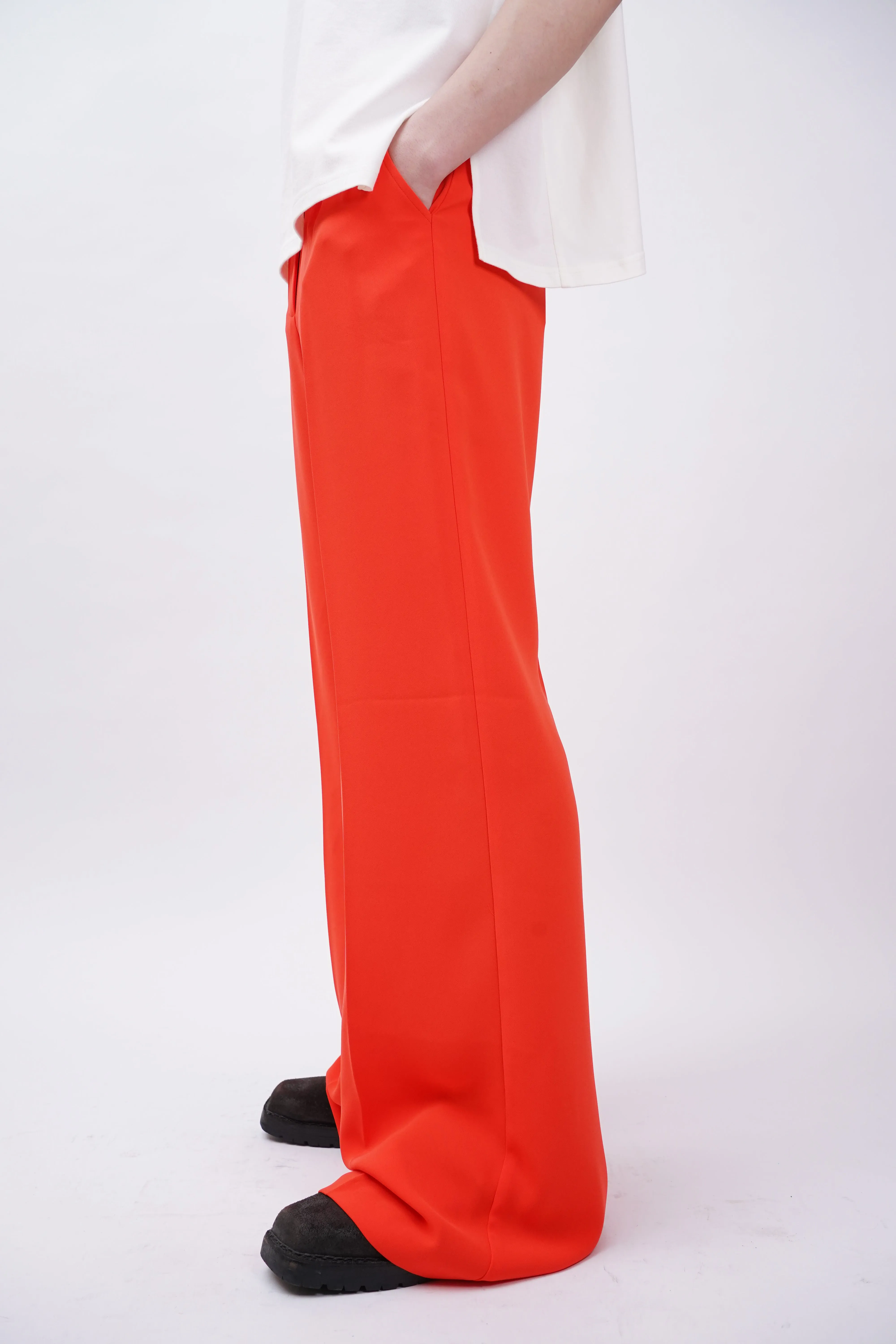 "AMANDA UPRICHARD" -Polyester Baggy Pants-