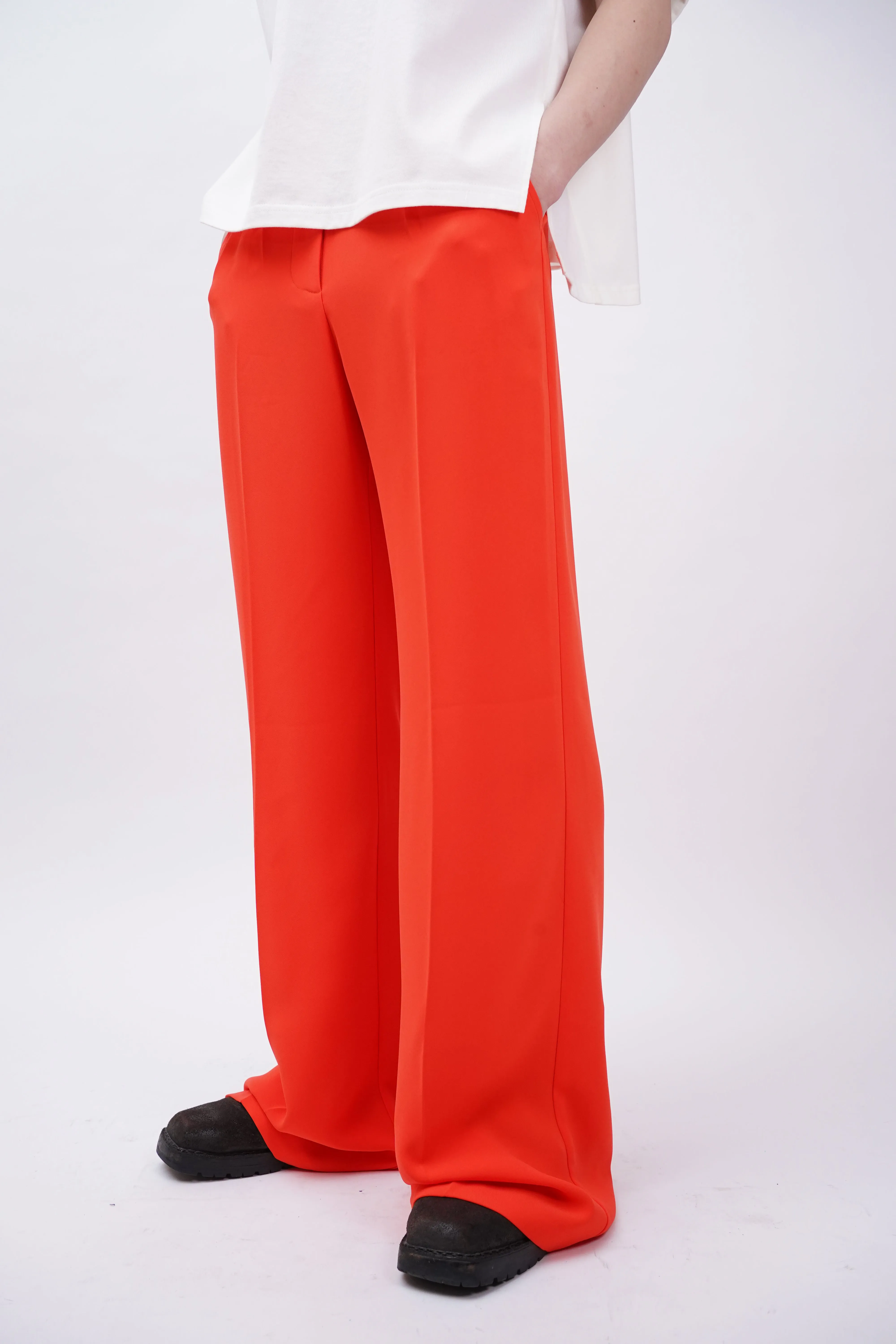 "AMANDA UPRICHARD" -Polyester Baggy Pants-