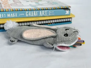 Rabbit Crochet Pencil Case