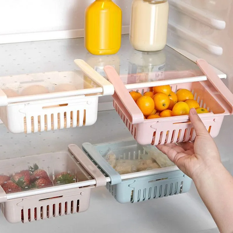 REFRIGERATOR EXPANDABLE STORAGE RACKS