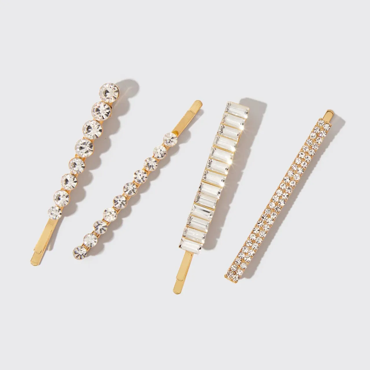 Rhinestone Bobby Pins Set