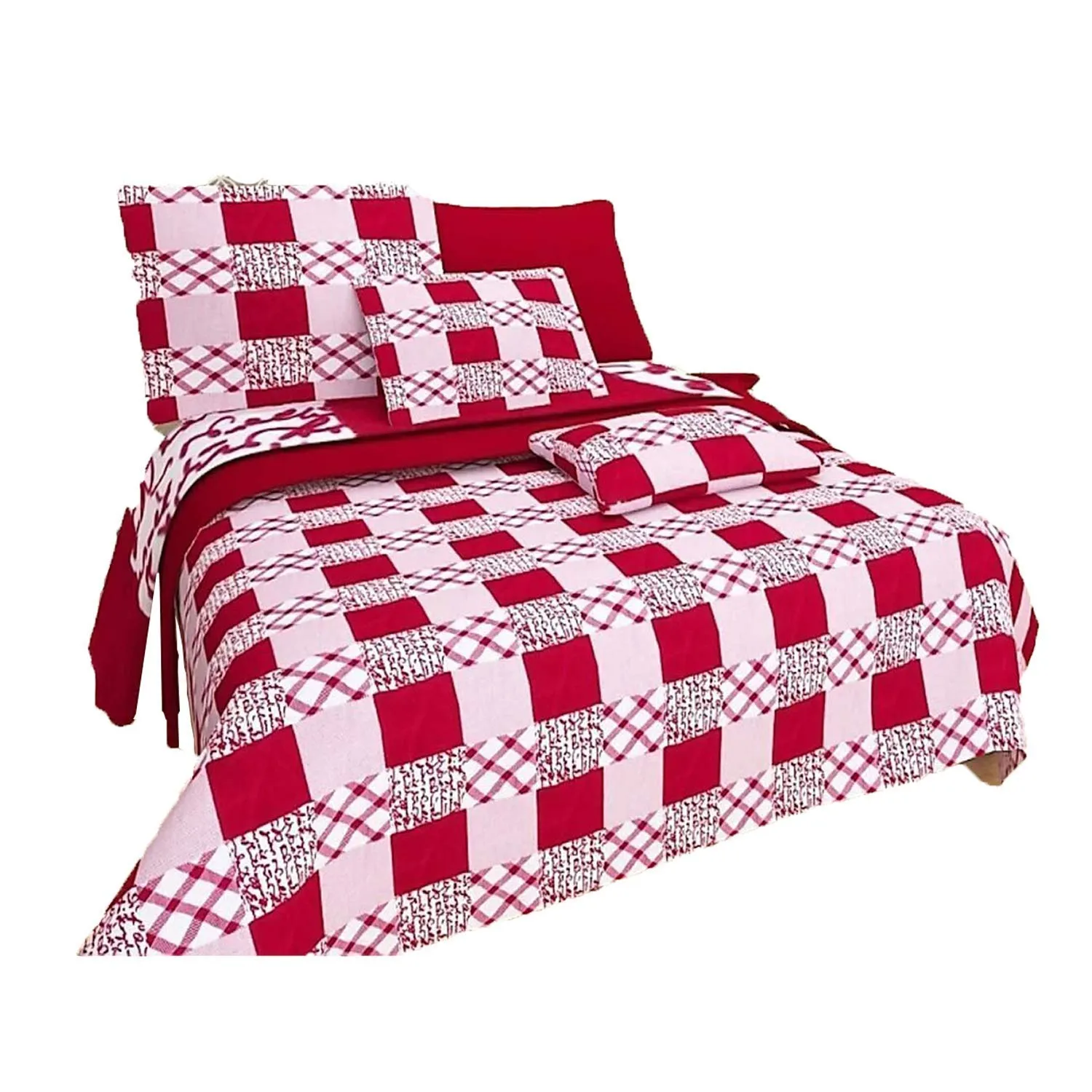 RN HOME FURNISHING Polyester & Polyester Blend 160 TC Bedsheet (Multicolour_Standard)