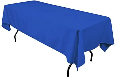 Royal Blue Polyester Tablecloth