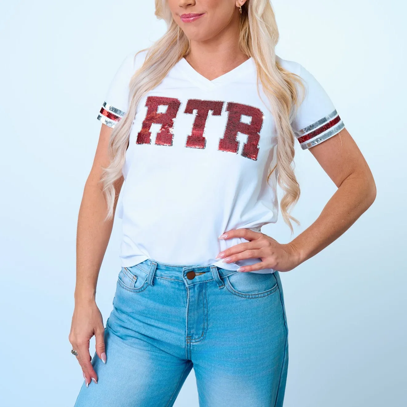 RTR White Jersey Tee