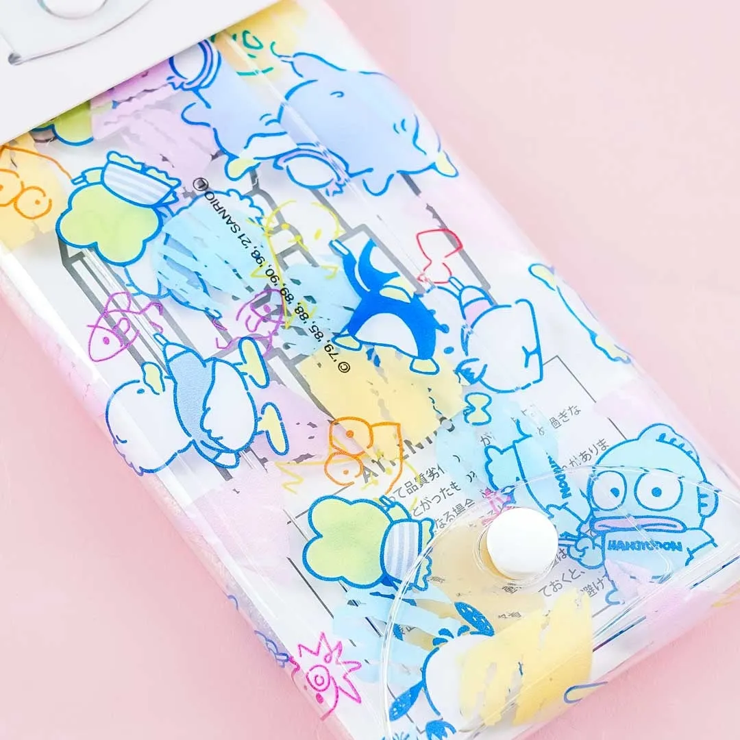 Sanrio Hapidanbui Doodle Gang Clear Pen Case