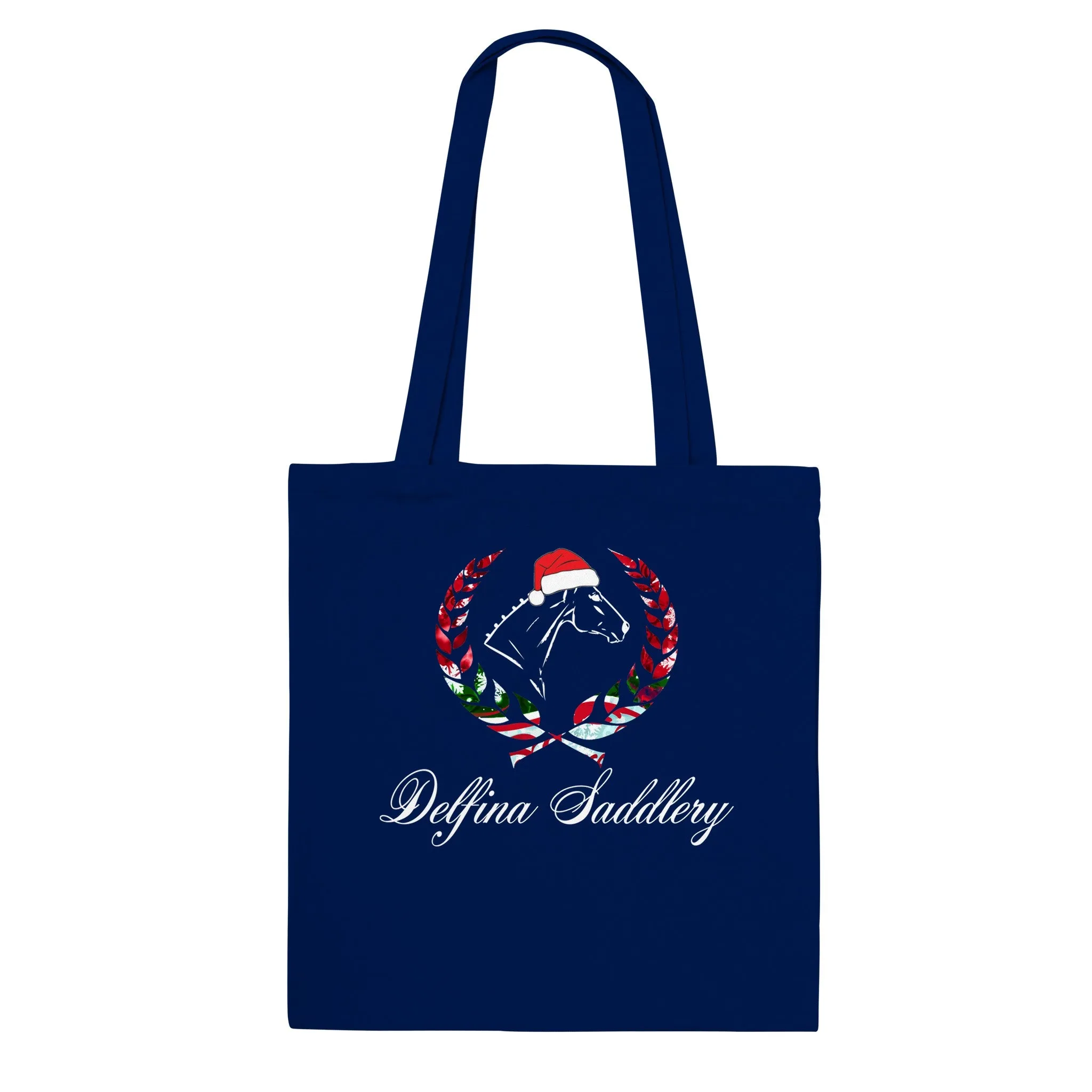 Santa Pony Canvas Tote Bag