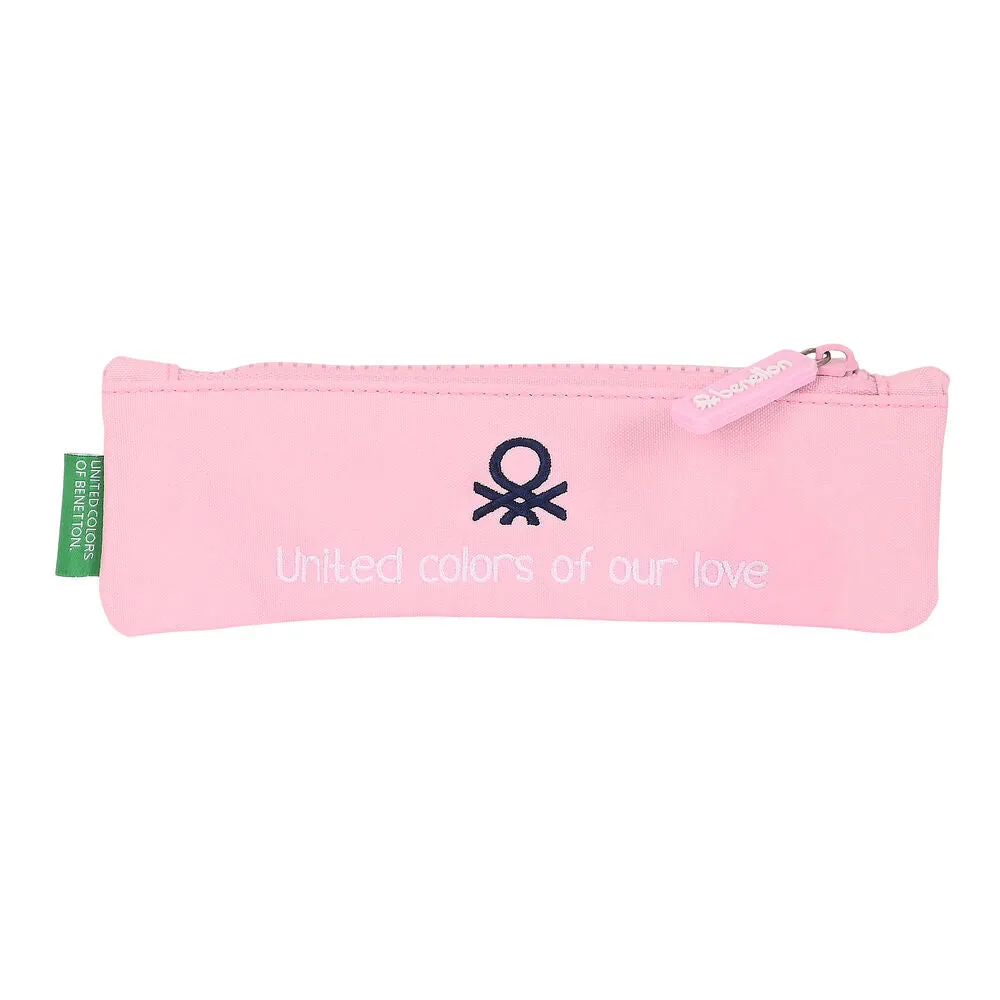 School Case Benetton Vichy Pink (20 X 6 X 1 Cm)