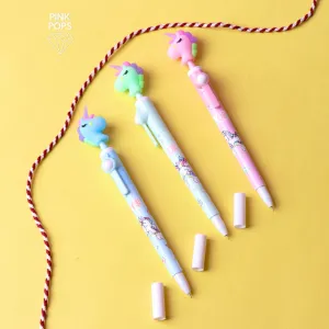 Silicone Unicorn Ball Pen