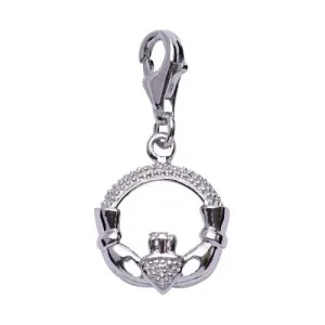 Silver Claddagh Charm