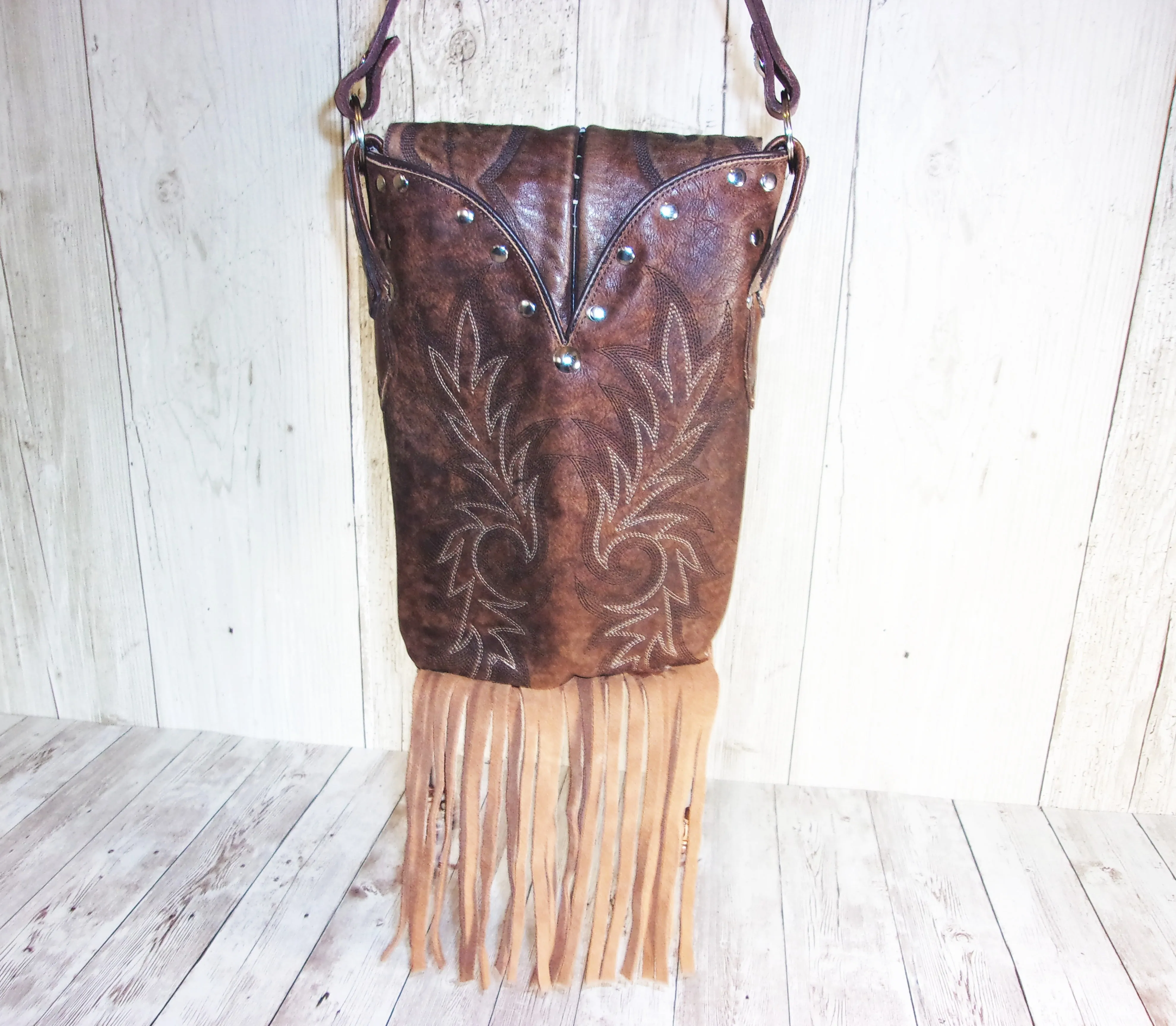 Small Concealed Carry Purse with Fringe CB53