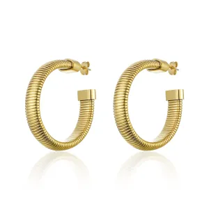 Snake Chain Hoop Earrings