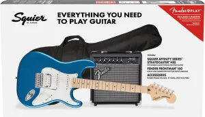 SQUIER AFFINITY SERIES™ STRATOCASTER® HSS PACK Maple Fingerboard, Lake Placid Blue, Gig Bag, 15G - 120V