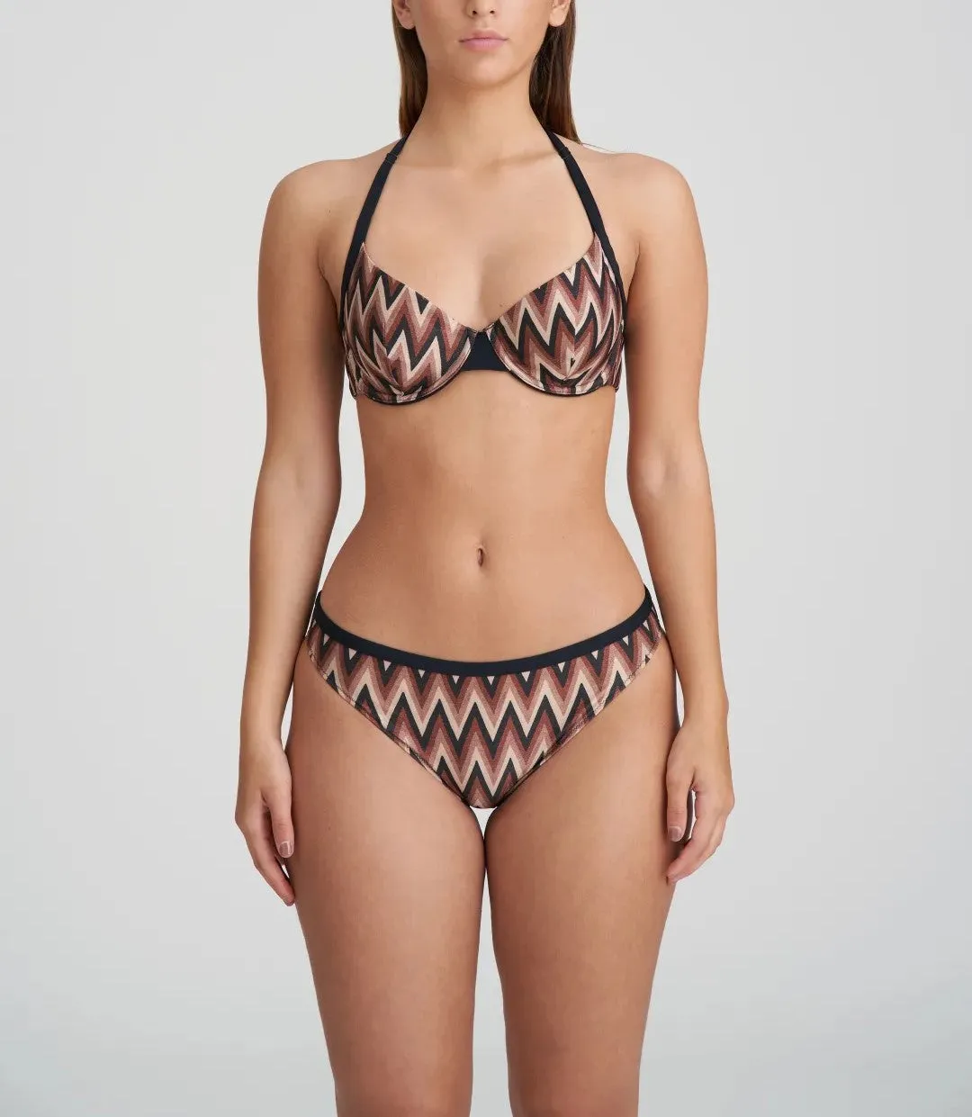 Su Ana Plunge Bikini Top In Miramar - Marie Jo