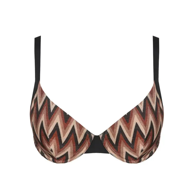 Su Ana Plunge Bikini Top In Miramar - Marie Jo