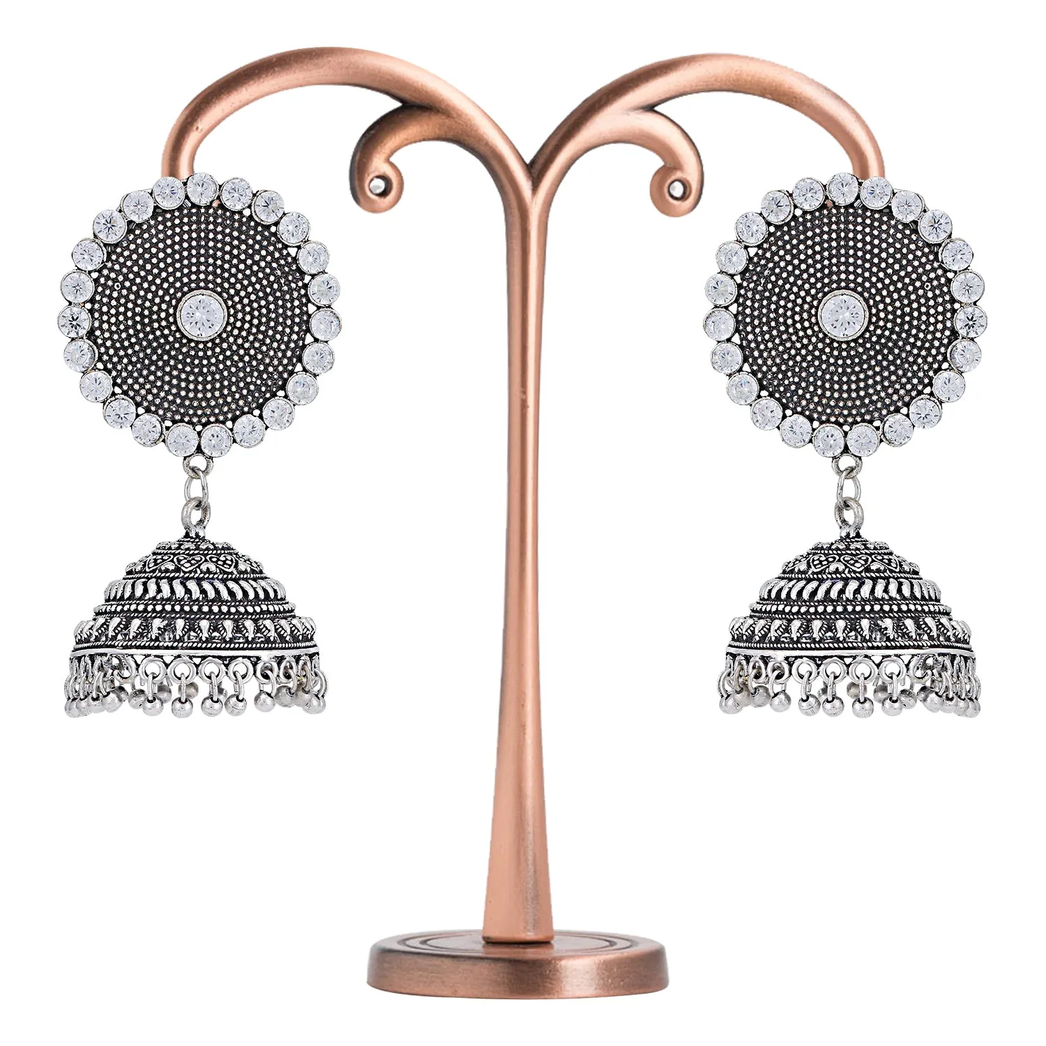 Sukkhi Alluring Oxidised Jhumki Earring for Women