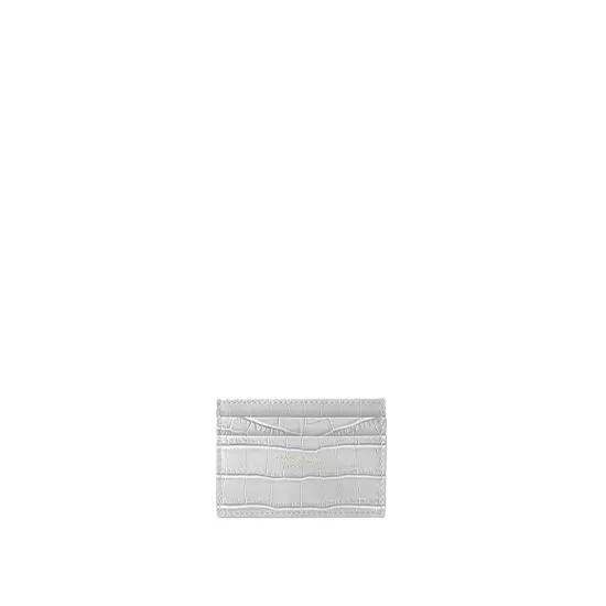 TB Cardholder Croco - White