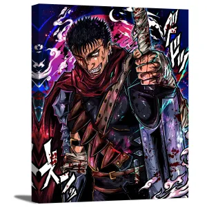 The Black Swordsman Canvas Wall Art