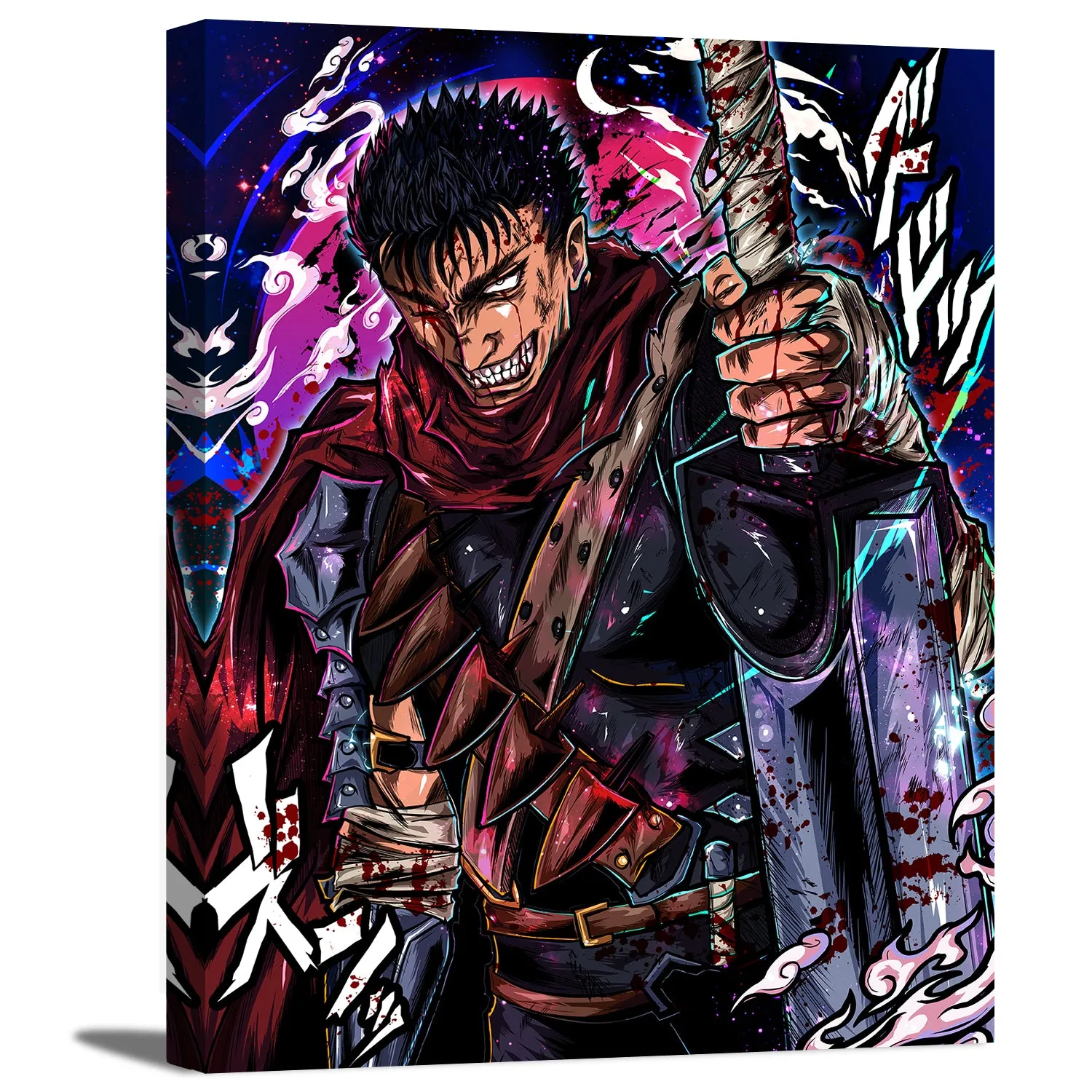 The Black Swordsman Canvas Wall Art