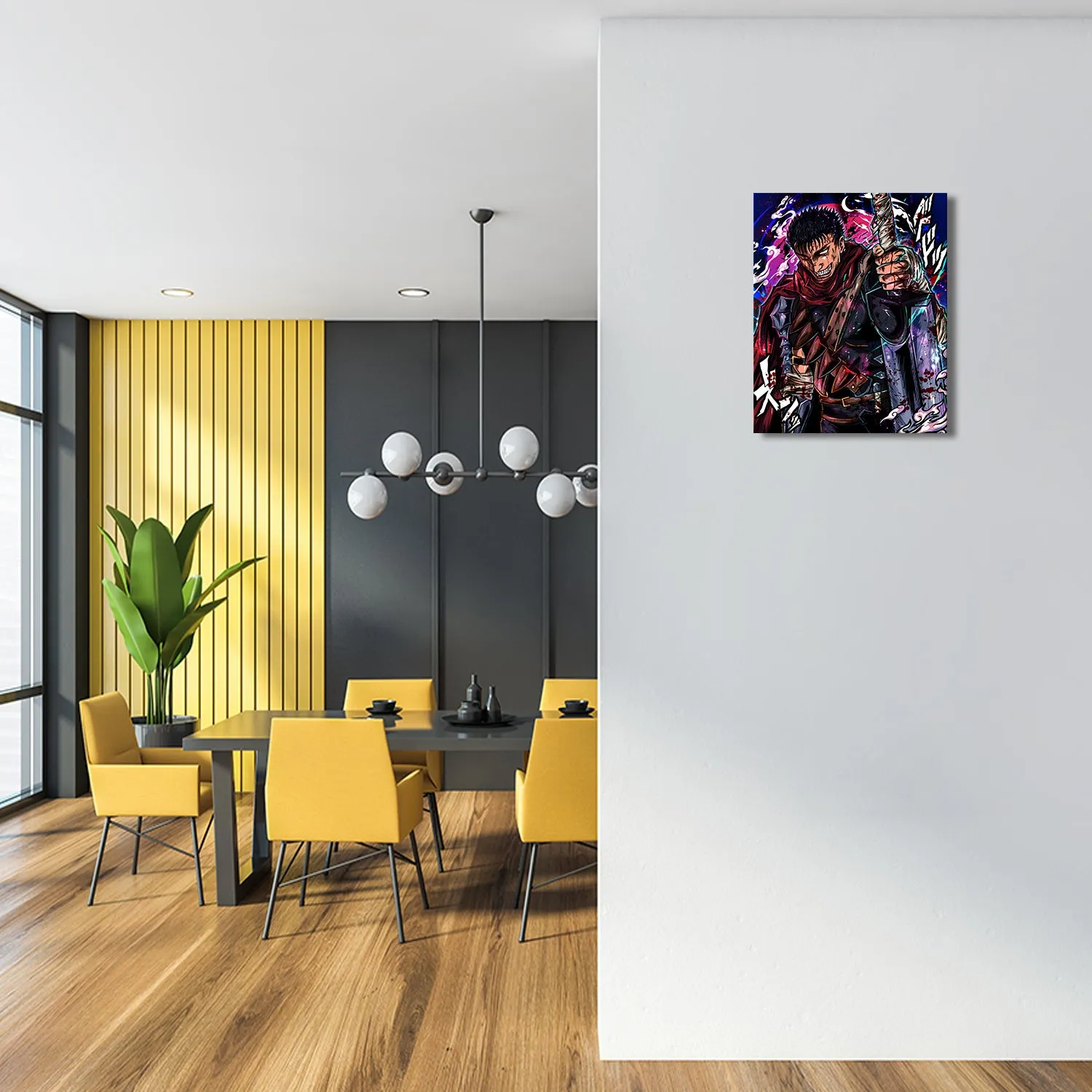 The Black Swordsman Canvas Wall Art