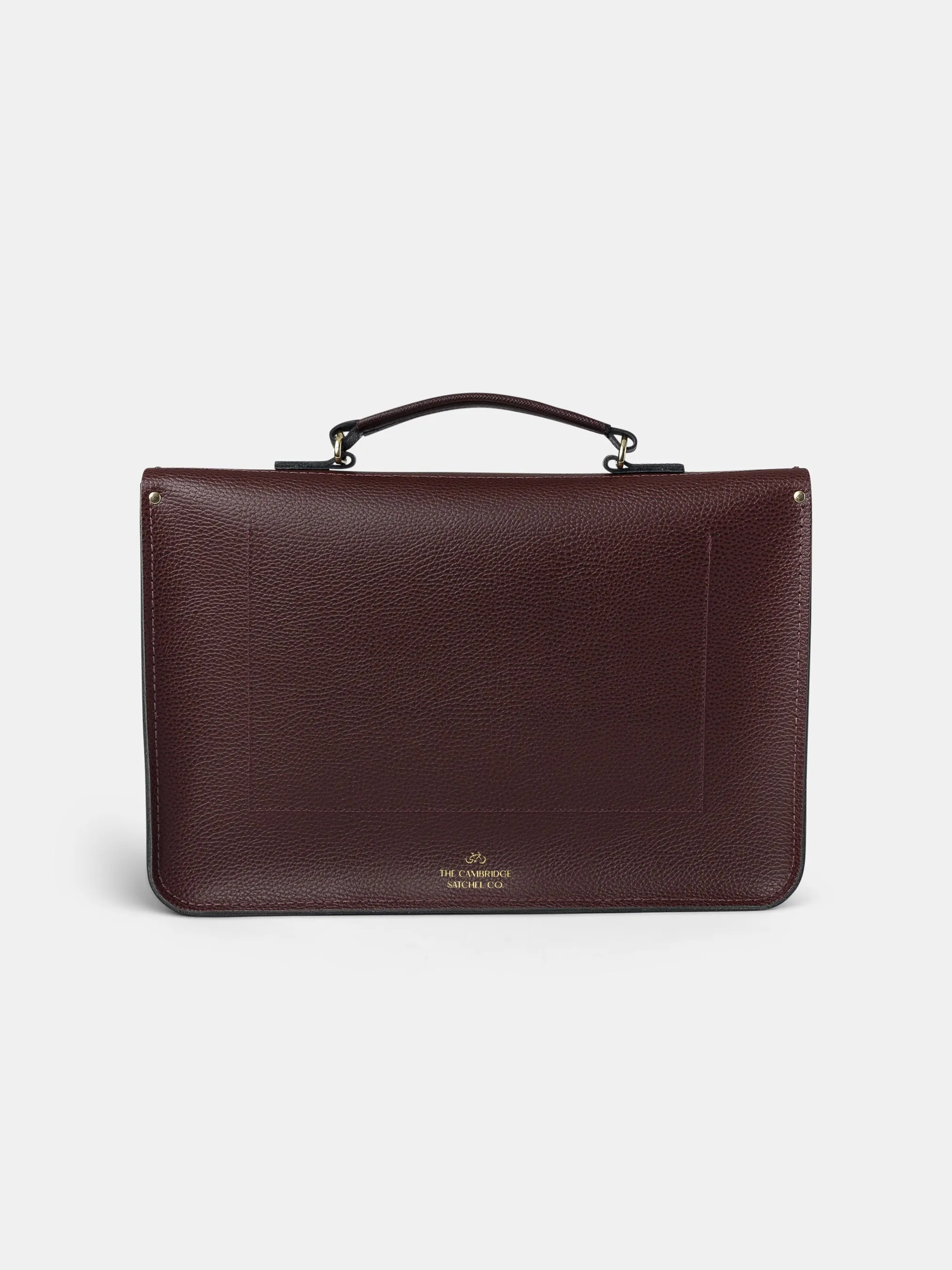 The Briefcase -  Oxblood Saffiano