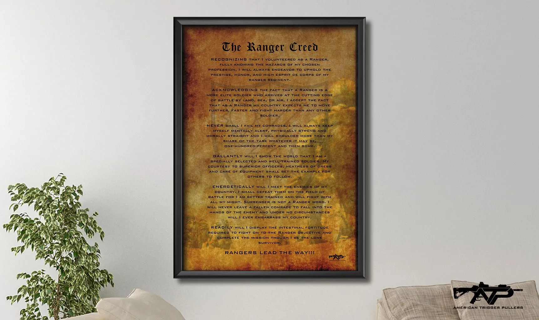 The Ranger Creed Canvas