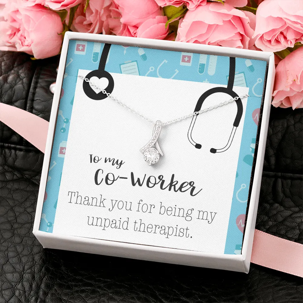 To My Co-Worker Stethoscope Alluring Beauty Necklace