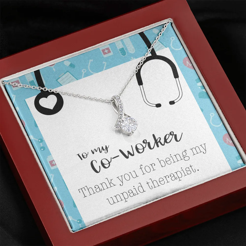 To My Co-Worker Stethoscope Alluring Beauty Necklace