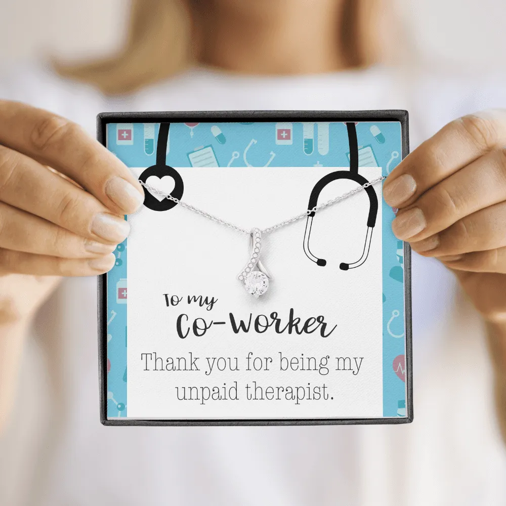 To My Co-Worker Stethoscope Alluring Beauty Necklace