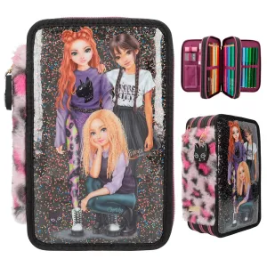 TOPModel Trippel Pencil Case REBEL KITTY