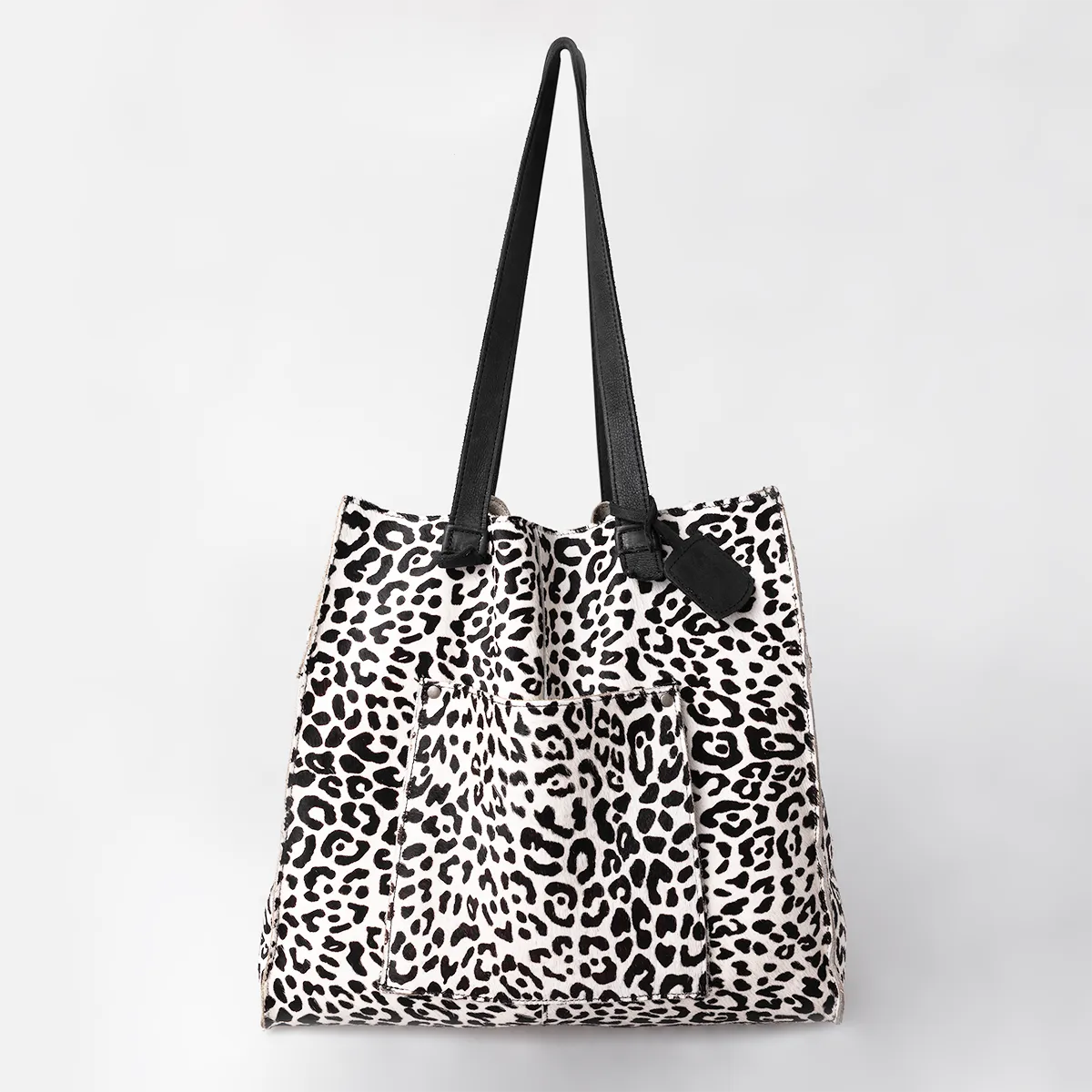 Tote Handbag with Designer Faux Fur Leather